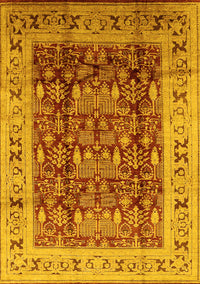 Oriental Yellow Traditional Rug, urb690yw