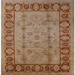 Square Machine Washable Industrial Modern Mahogany Brown Rug, wshurb691