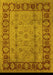 Oriental Yellow Traditional Rug, urb691yw