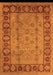 Machine Washable Oriental Orange Traditional Area Rugs, wshurb691org