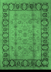 Oriental Emerald Green Traditional Rug, urb691emgrn