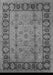 Machine Washable Oriental Gray Traditional Rug, wshurb691gry