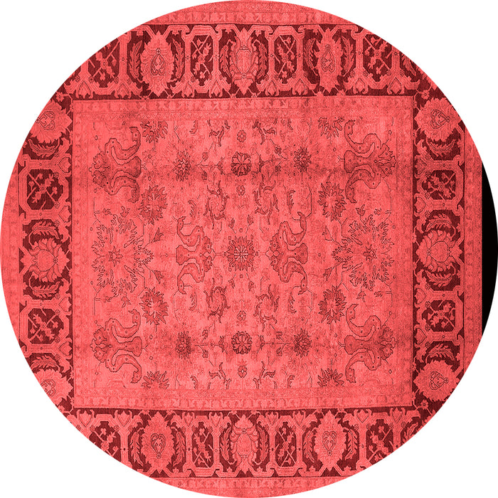 Machine Washable Oriental Red Traditional Rug, wshurb691red
