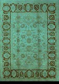 Oriental Turquoise Traditional Rug, urb691turq