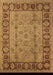 Machine Washable Oriental Brown Traditional Rug, wshurb691brn