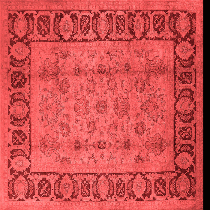 Machine Washable Oriental Red Traditional Rug, wshurb691red