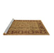 Sideview of Machine Washable Oriental Brown Traditional Rug, wshurb691brn