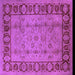 Square Oriental Purple Traditional Rug, urb691pur