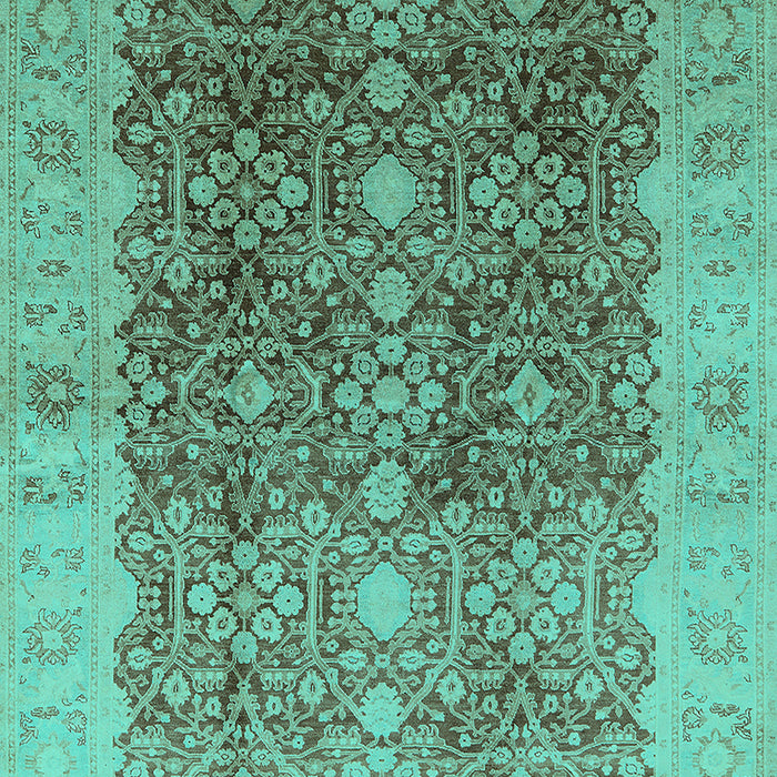 Oriental Turquoise Traditional Rug, urb692turq