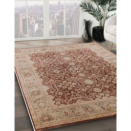 Machine Washable Industrial Modern Chestnut Red Rug in a Family Room, wshurb692
