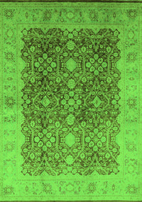 Oriental Green Traditional Rug, urb692grn