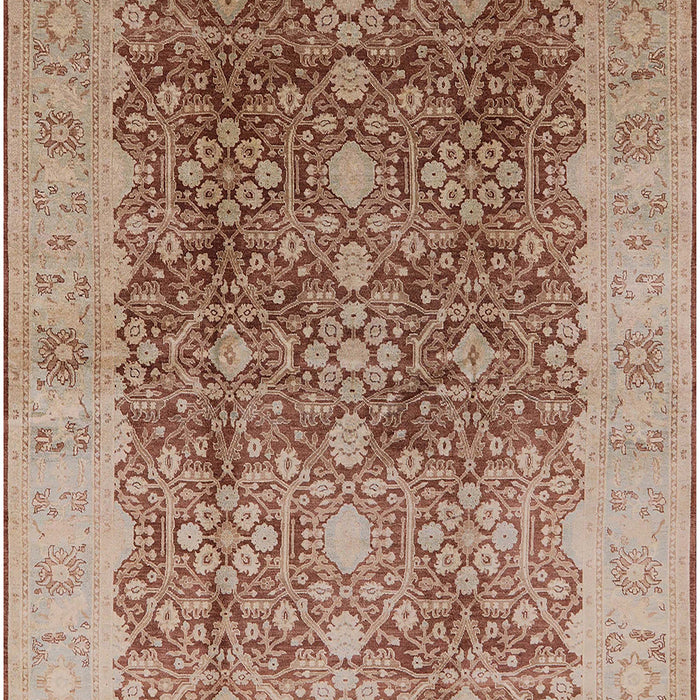 Mid-Century Modern Chestnut Red Oriental Rug, urb692