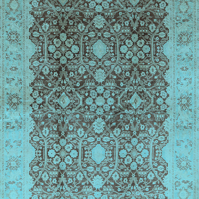 Oriental Light Blue Traditional Rug, urb692lblu