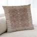 Lifestyle Image of Mid-Century Modern Urban Square Chestnut Red Throw Pillow, 18 inch by 18 inch, pwurb692