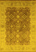 Oriental Yellow Traditional Rug, urb692yw