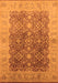 Machine Washable Oriental Orange Traditional Area Rugs, wshurb692org