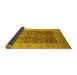 Sideview of Oriental Yellow Traditional Rug, urb692yw