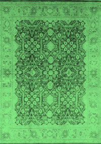 Oriental Emerald Green Traditional Rug, urb692emgrn