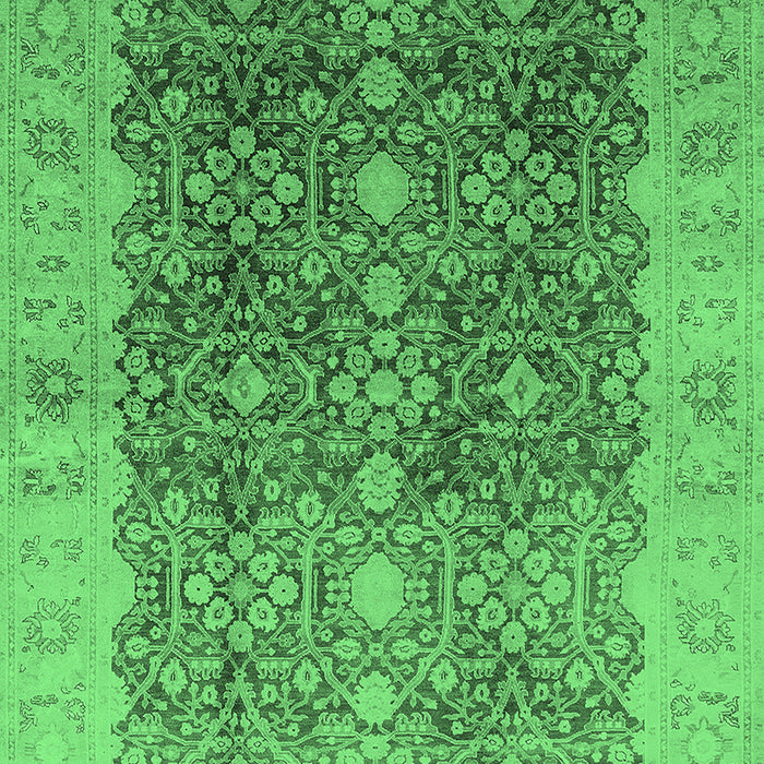 Oriental Emerald Green Traditional Rug, urb692emgrn