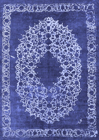 Oriental Blue Industrial Rug, urb693blu