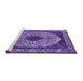 Sideview of Machine Washable Oriental Purple Industrial Area Rugs, wshurb693pur