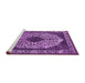 Sideview of Machine Washable Oriental Pink Industrial Rug, wshurb693pnk