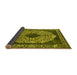 Sideview of Oriental Yellow Industrial Rug, urb693yw