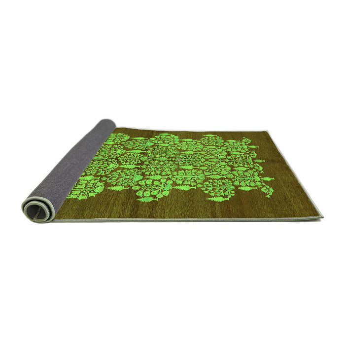 Sideview of Oriental Green Industrial Rug, urb694grn