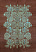 Oriental Light Blue Industrial Rug, urb694lblu