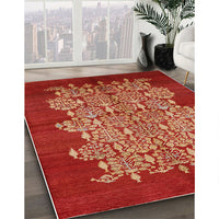 Mid-Century Modern Red Oriental Rug, urb694