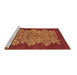 Sideview of Machine Washable Oriental Brown Industrial Rug, wshurb694brn