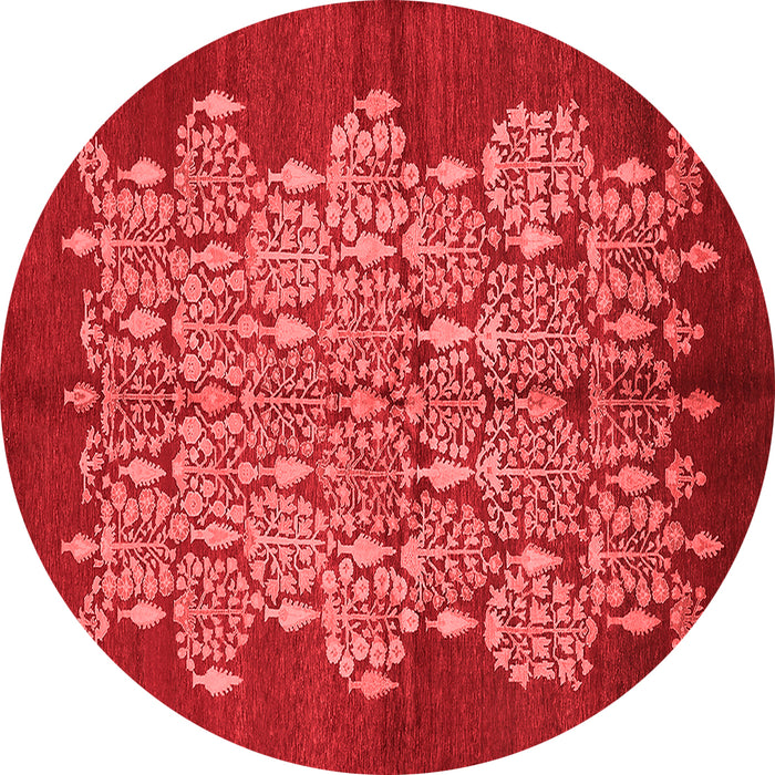 Machine Washable Oriental Red Industrial Rug, wshurb694red