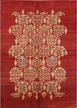 Mid-Century Modern Red Oriental Rug, urb694