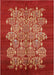 Mid-Century Modern Red Oriental Rug, urb694