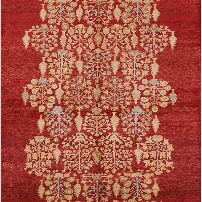 Mid-Century Modern Red Oriental Rug, urb694