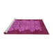 Sideview of Machine Washable Oriental Purple Industrial Area Rugs, wshurb694pur