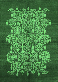 Oriental Emerald Green Industrial Rug, urb694emgrn