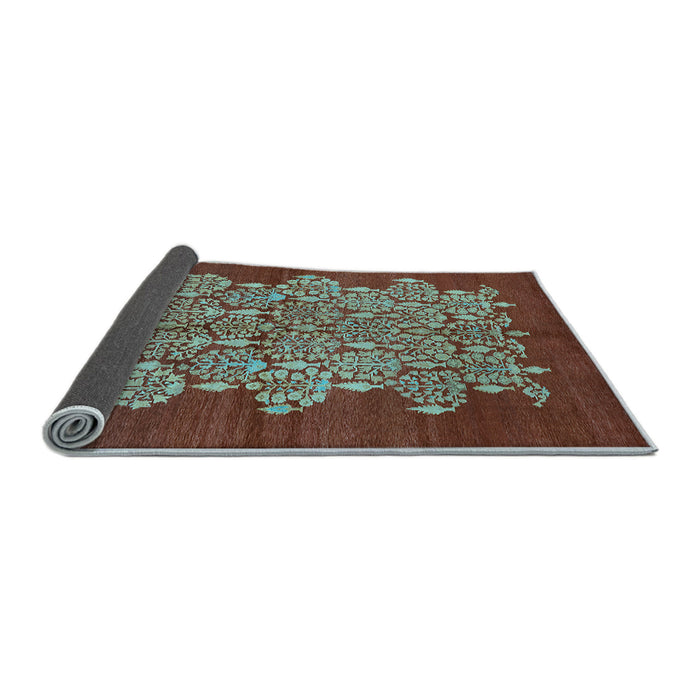 Sideview of Oriental Light Blue Industrial Rug, urb694lblu