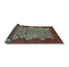 Sideview of Oriental Light Blue Industrial Rug, urb694lblu