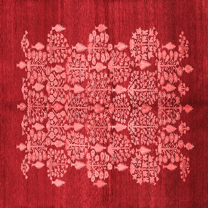 Machine Washable Oriental Red Industrial Rug, wshurb694red