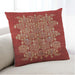 Lifestyle Image of Mid-Century Modern Urban Square Red Throw Pillow, 18 inch by 18 inch, pwurb694