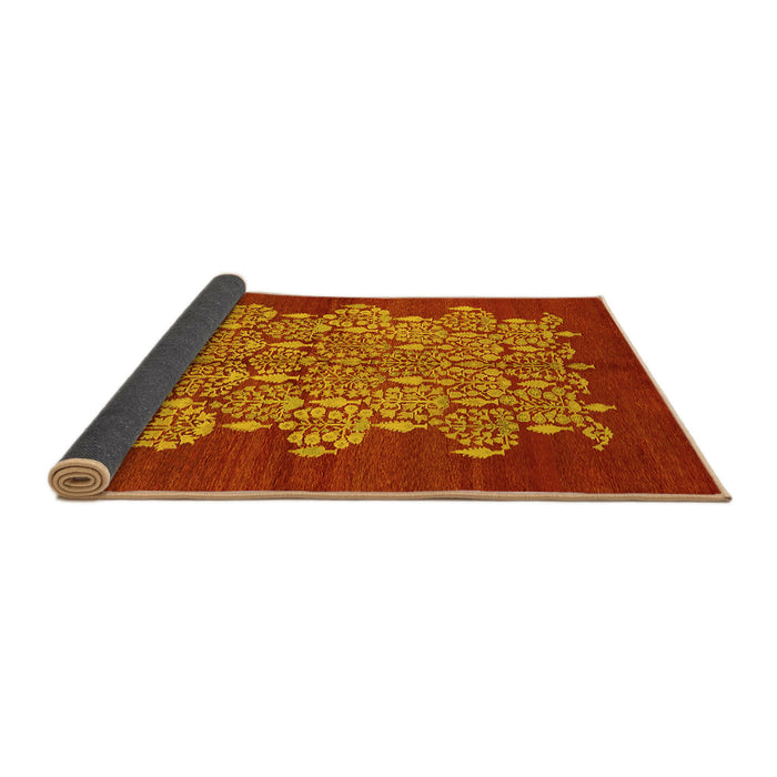 Sideview of Oriental Yellow Industrial Rug, urb694yw