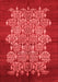 Oriental Red Industrial Area Rugs