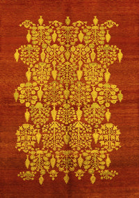 Oriental Yellow Industrial Rug, urb694yw