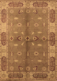 Oriental Brown Traditional Rug, urb695brn