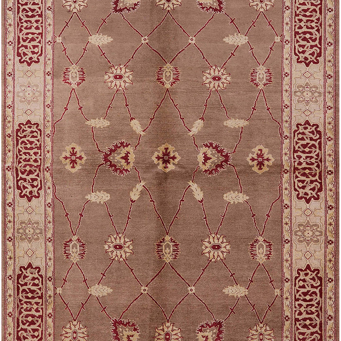 Mid-Century Modern Chestnut Red Oriental Rug, urb695