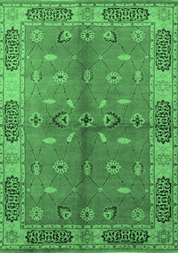 Oriental Emerald Green Traditional Rug, urb695emgrn