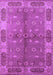 Machine Washable Oriental Purple Traditional Area Rugs, wshurb695pur