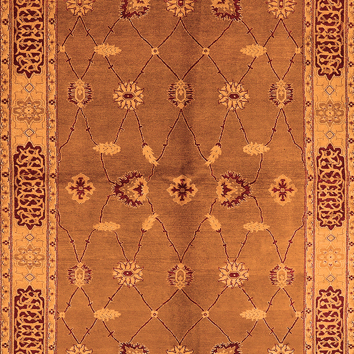 Oriental Orange Traditional Rug, urb695org