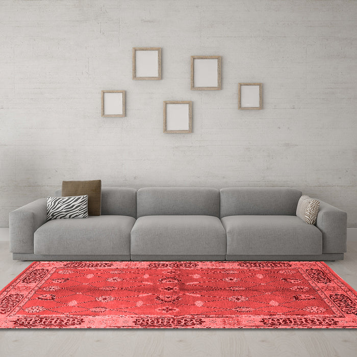 Traditional Red Washable Rugs